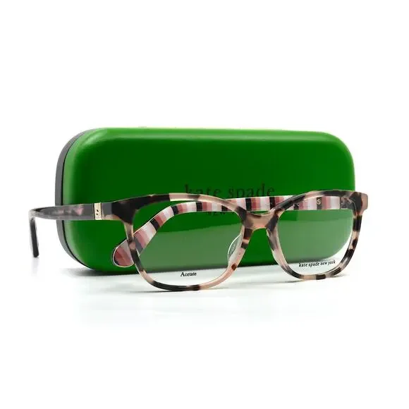NEW KATE SPADE EMILYN HT8 PINK HAVANA AUTHENTIC EYEGLASSES FRAME - Picture 5 of 12